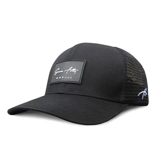 6 Panel Trucker - Black