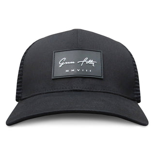 6 Panel Trucker - Black