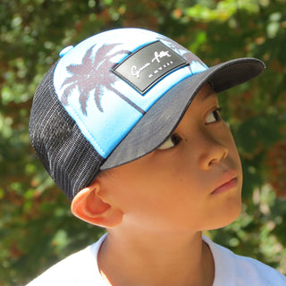 Kids Trucker - Blue Palm Sky