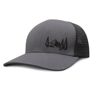 6 Panel Trucker - Gray Mountain Classic