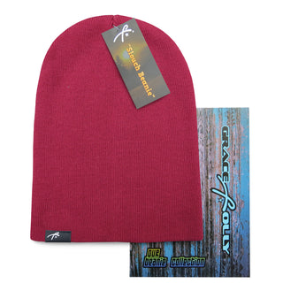 Slouch Beanie - Maroon