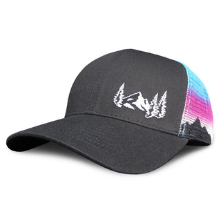 Curved Bill Trucker - Mountain Sunset