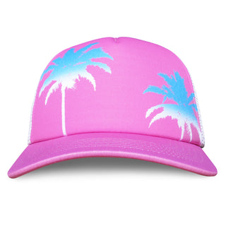 Kids trucker - Pink Palm Sky