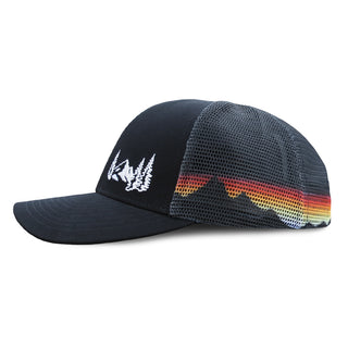 6 Panel Trucker - Sunset Mtn Mesh