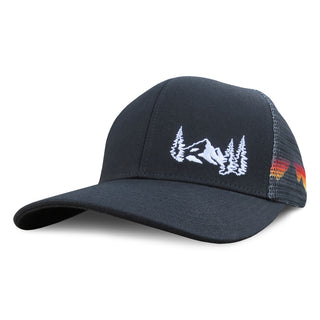 6 Panel Trucker - Sunset Mtn Mesh