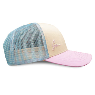 Curved Bill Trucker -  Blue Lavender