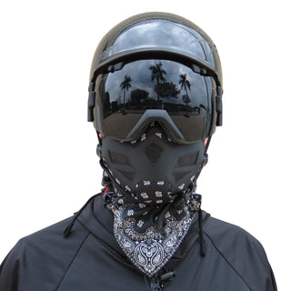 Raider Mask - Black and White Bandana