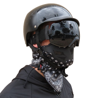 Raider Mask - Black and White Bandana
