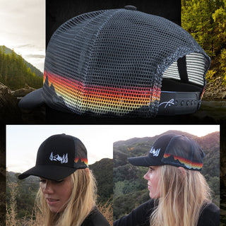 6 Panel Trucker - Sunset Mtn Mesh