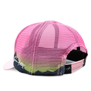 Curved Bill Trucker - Pink Alpine