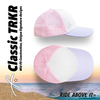 Curved Bill Trucker - Pink Lavender