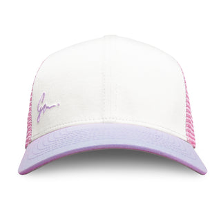 Curved Bill Trucker - Pink Lavender