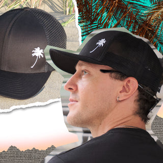 6 Panel Trucker - Palm Tree Classic